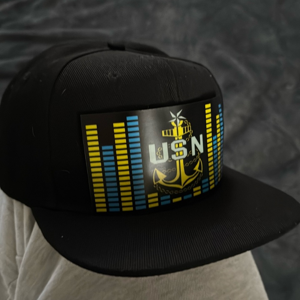 CPO pride light up hat, USN Navy, 4 different settings for the lights
